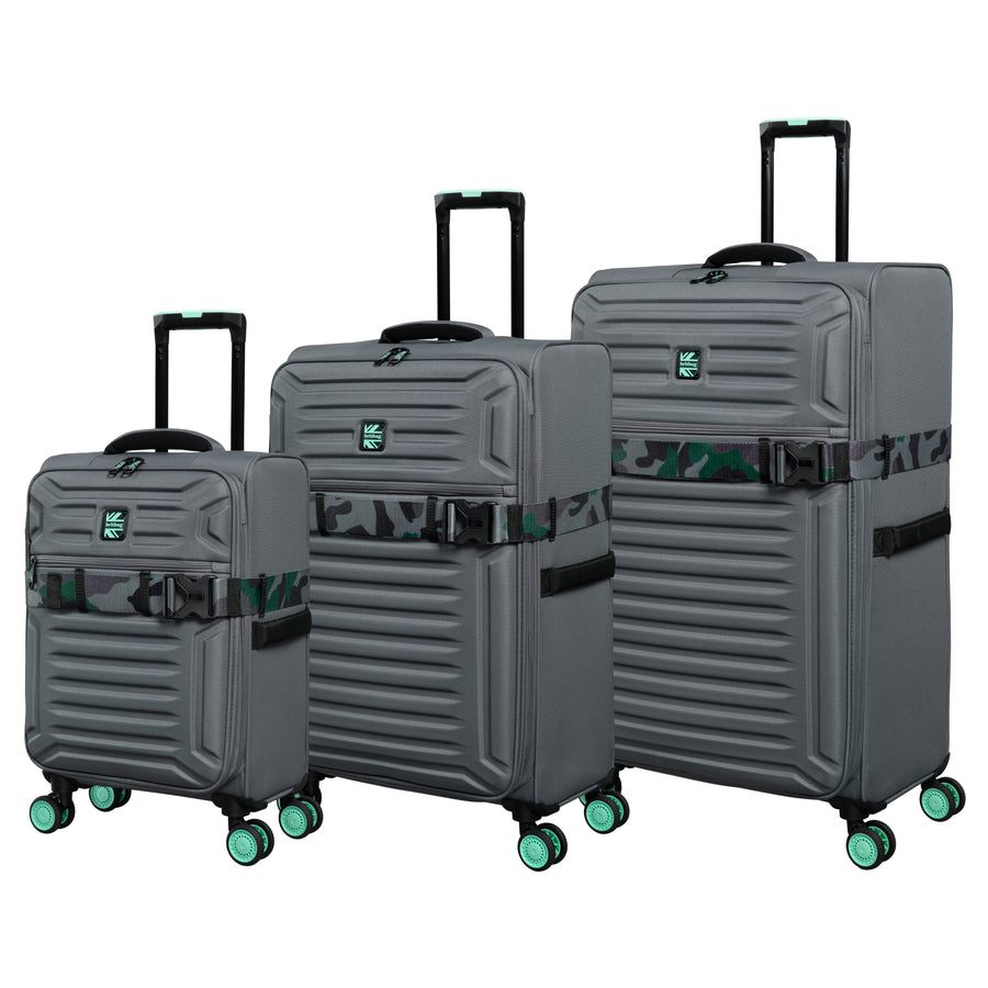3pc Expandable Soft Shell Luggage Set