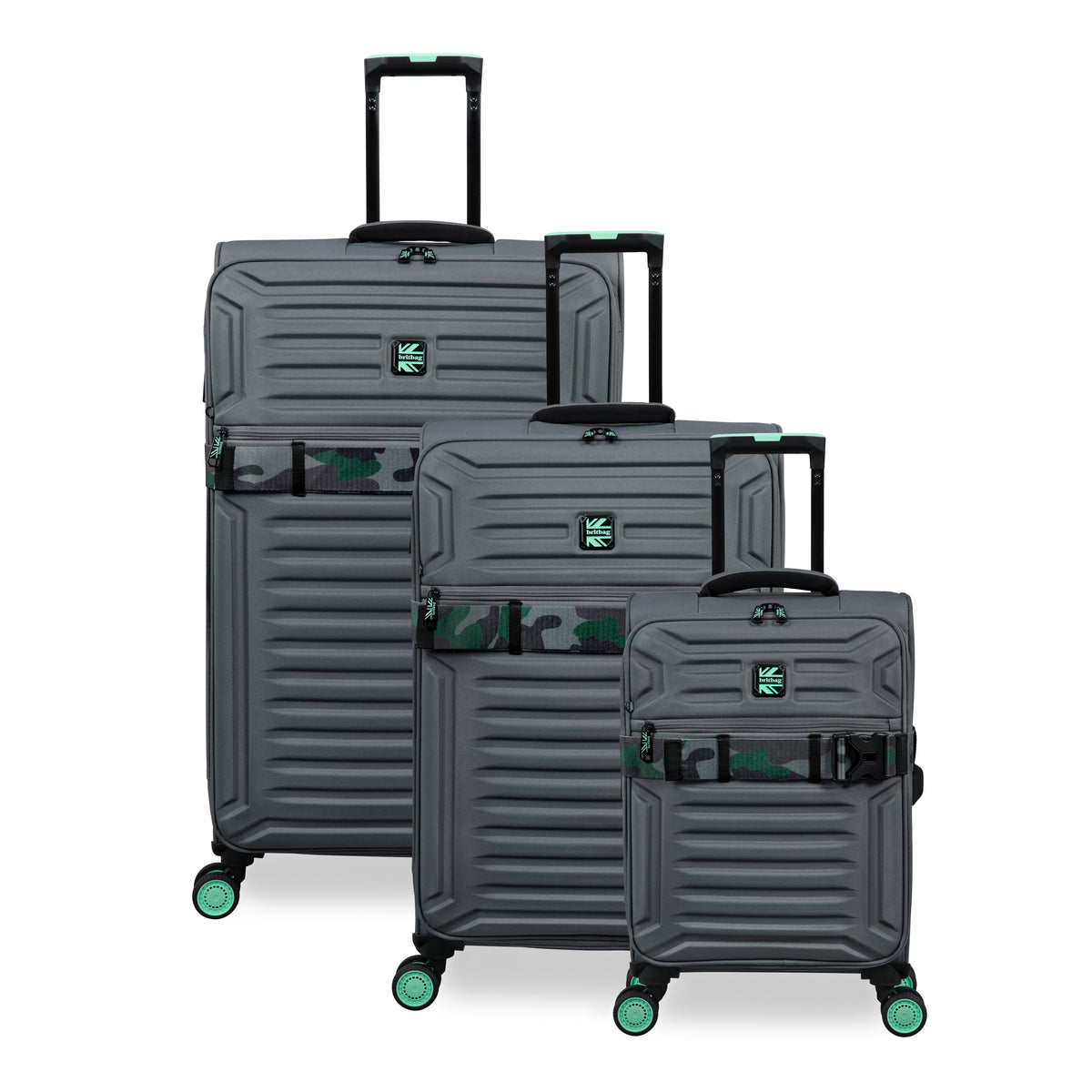 3pc Expandable Soft Shell Luggage Set